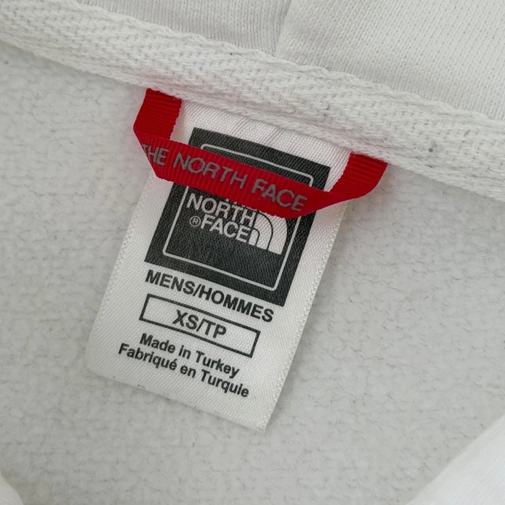 The North Face Kuwait GPS Coordinates Hoodie Mens XS White Graphic Sweatshirt